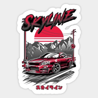 Nissan Skyline GTR 34 Sticker